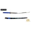 Image 1 : SNAKE EYE SWORD, BLUE CORD WRAPPED HANDLE, CARBON STEEL THICK BLADE