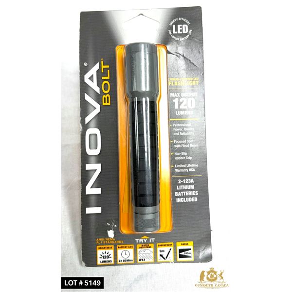 INOVA BOLT FLASH LIGHT - NEW IN BOX