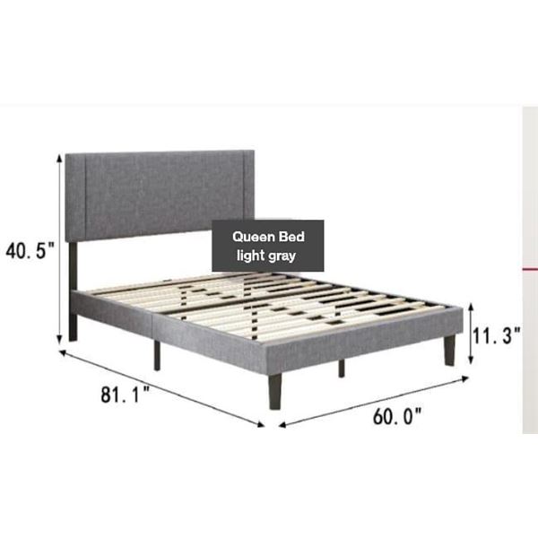 Tulip Bed frames- New in Box (Light Grey)