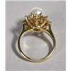 Image 2 : A Ladies 18 kt Yellow Gold, Akoya Pearl and Diamond Ring,