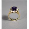 Image 1 : A Ladies 18 kt Yellow Gold, Tanzanite and Diamond Ring,