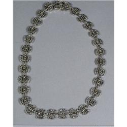 A Sterling Silver Marcasite Necklace,