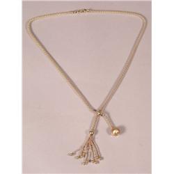 A 14 kt Yellow Gold Necklace,