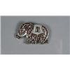 Image 1 : A Sterling Silver and Garnet Elephant Form Brooch,