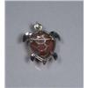 Image 3 : A Sterling Silver Marcasite and Carnelian Kinetic Turtle Form Brooch,
