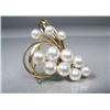 Image 1 : An 18 kt Yellow Gold Pearl Brooch.