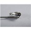 Image 5 : A 14 kt White Gold and Diamond Stick Pin.