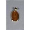 Image 1 : A Gold Vermeil and Glass Relief Cameo.