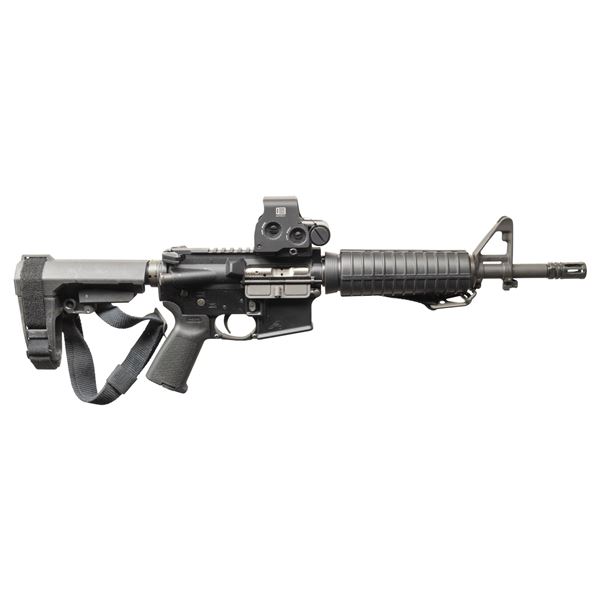 AERO PRECISION PISTOL WITH EOTECH SIGHT.