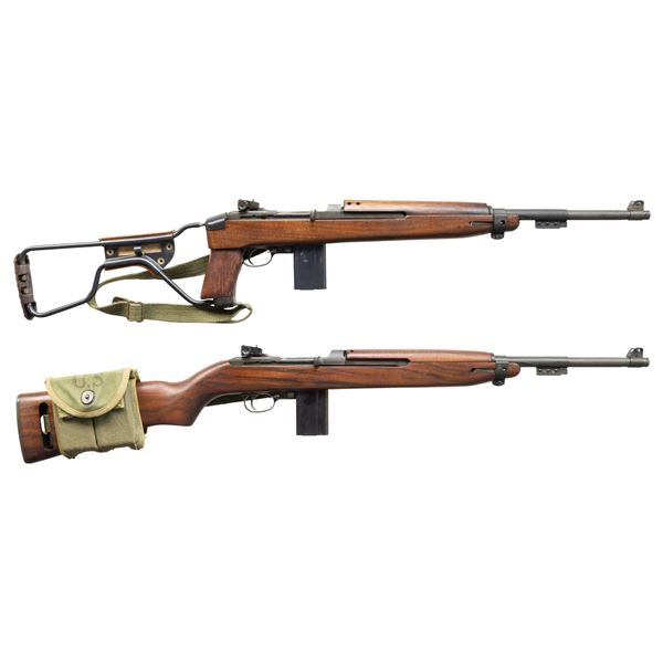 TWO IAI M1 SEMI-AUTO CARBINES, ONE STANDARD AND