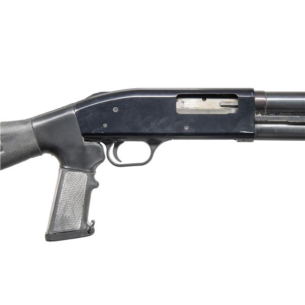 MOSSBERG MODEL 500A PUMP ACTION SHOTGUN.