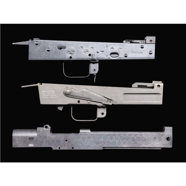 LOT OF 3 UNASSEMBLED SEMI-AUTOMATIC RECEIVERS.