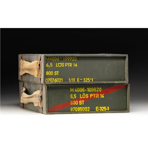 LOT OF 1600 6.5 SWEDE TRAINING RDS.