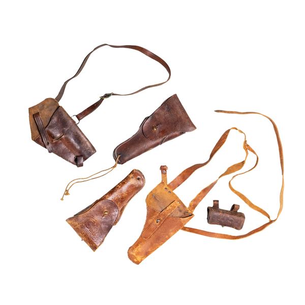 LOT OF U.S. M1911 HOLSTERS & AMMUNITION POUCH.