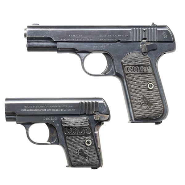 PAIR OF COLT MODEL 1908 VEST POCKET & MODEL 1903