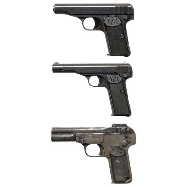 LOT OF 3 FABRIQUE NATIONALE SEMI-AUTOMATIC