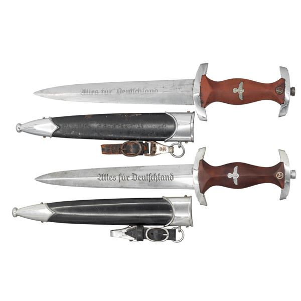 2 WWII GERMAN NSKK DAGGERS.
