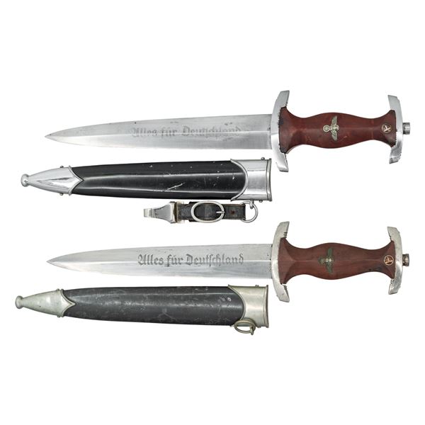 2 WWII GERMAN NSKK DAGGERS.