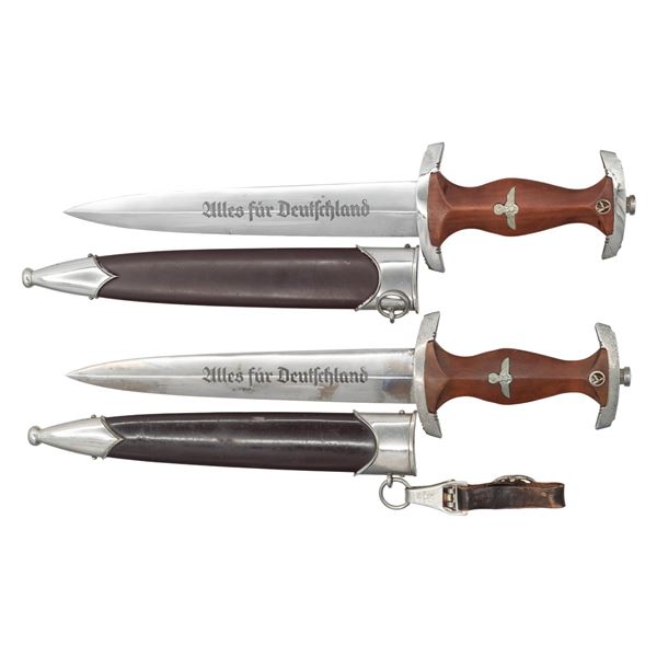 2 WWII GERMAN SA DAGGERS.