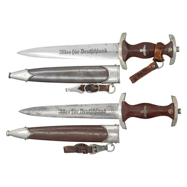 2 WWII GERMAN SA DAGGERS.