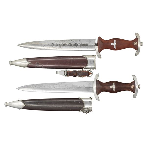2 WWII GERMAN SA DAGGERS.