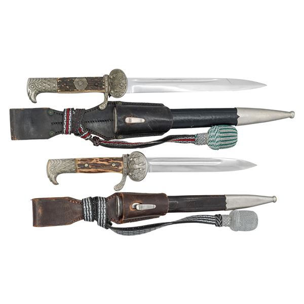 2 GERMAN WEIMAR REPUBLIC POLICE DRESS BAYONETS.