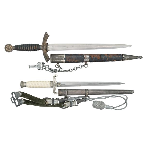 2 WWII GERMAN DAGGERS.