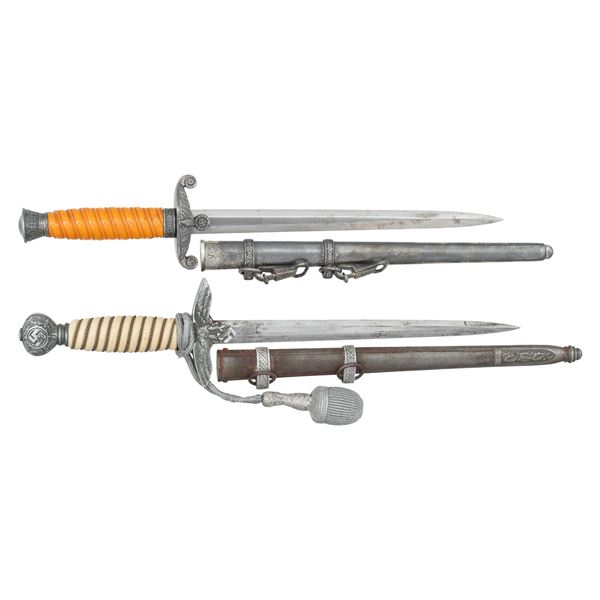 WWII GERMAN LUFTWAFFE DAGGER AND ARMY DAGGER.