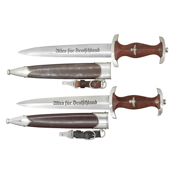 2 WWII GERMAN SA DAGGERS.