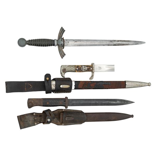 3 WWI GERMAN EDGED WEAPONS.