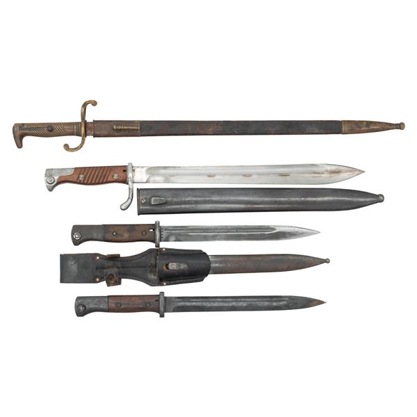 LOT OF 4 GERMAN BAYONETS.