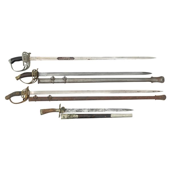 FOUR IMPERIAL GERMAN EDGED WEAPONS.