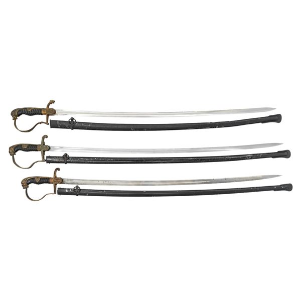 3 WWI & WWII GERMAN SWORDS.