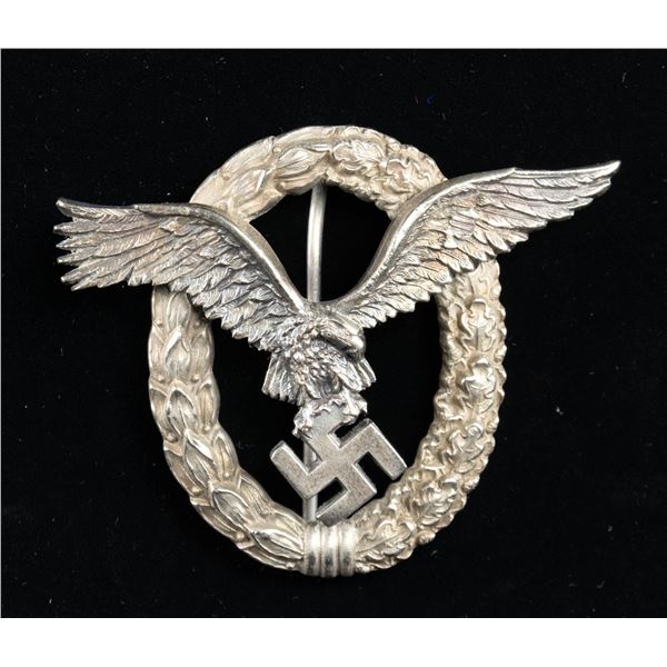 WWII GERMAN LUFTWAFFE PILOT OBSERVERS BADGE.