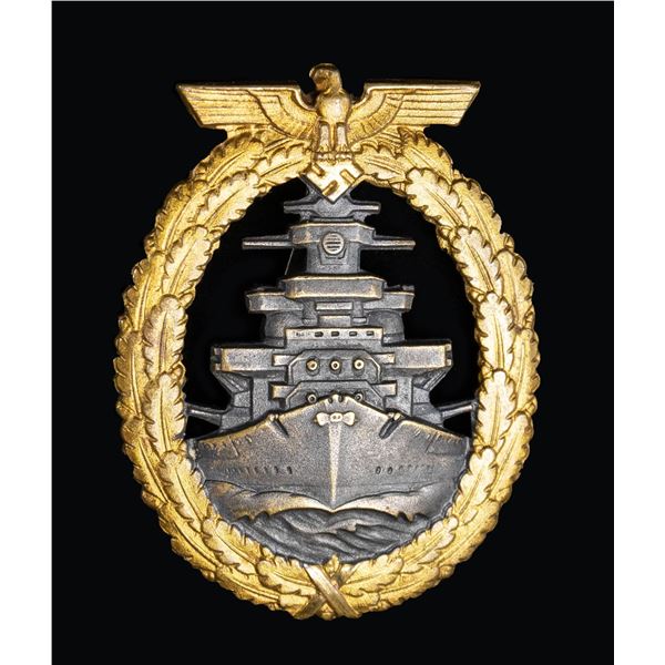 WWII GERMAN KRIEGSMARINE HIGH SEAS FLEET BADGE.