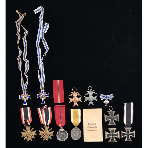 NICE LOT OF WWII GERMAN MEDALS.