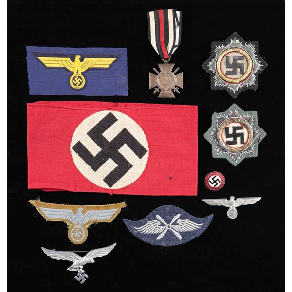 WWII GERMAN AWARDS, EAGLES, AND MORE.