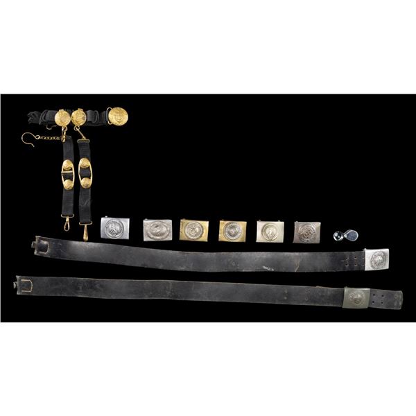 WWII GERMAN BELTS / BUCKLES & RUSSIAN DAGGER BELT.