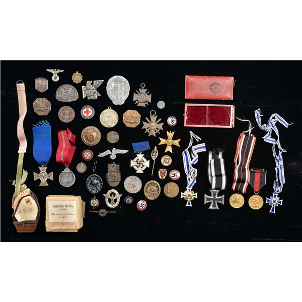 WWII GERMAN MEDALS, PINS, TINNIES, AND MORE.