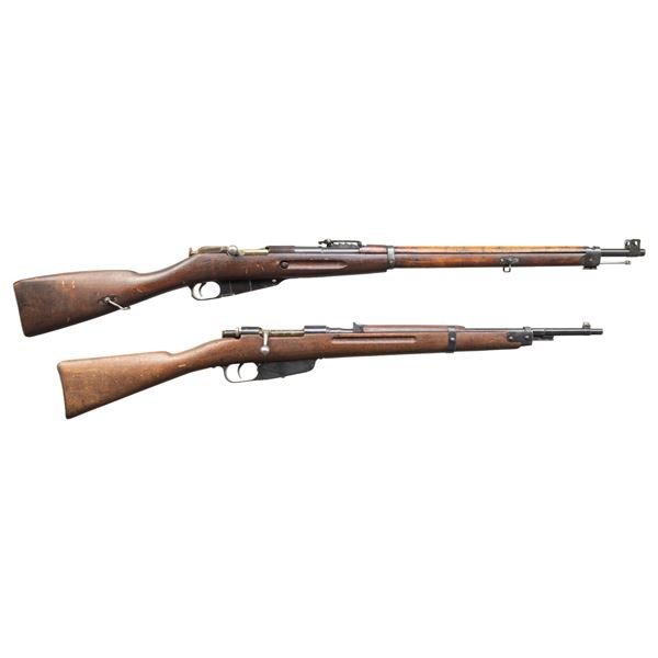 LOT OF TWO WW2 FINNISH BOLT ACTION RIFLES.