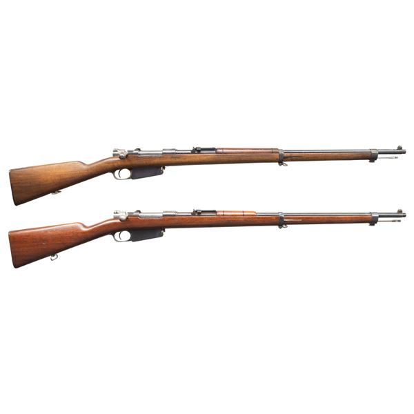 LOT OF TWO LOEWE ARGENTINE 1891 MAUSER BOLT ACTION