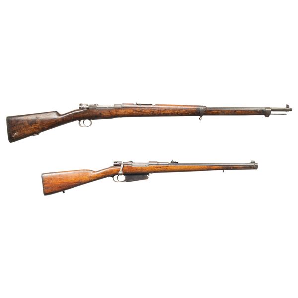LOT OF TWO SOUTH AMERICAN MAUSER BOLT ACTION