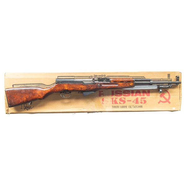 SOVIET SKS SEMI AUTO CARBINE.