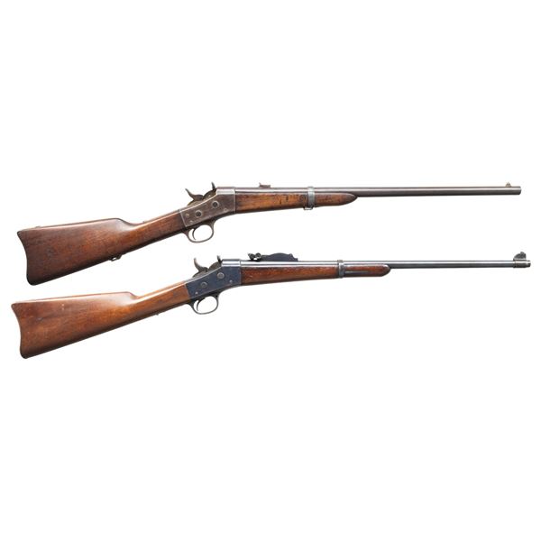 LOT OF TWO REMINGTON ROLLING BLOCK RIFLES.