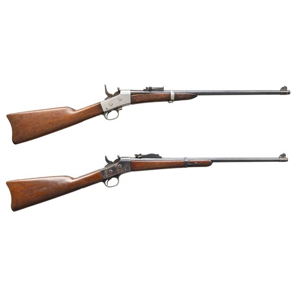 LOT OF TWO BANNERMAN ROLLING BLOCK RIFLES.