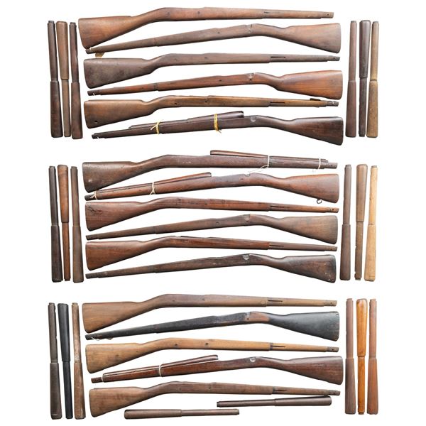 GROUPING OF 17 U.S. MODEL 1903A3 STOCKS AND 24