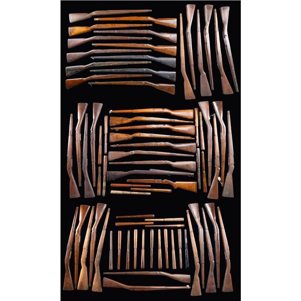 EXTENSIVE GROUPING OF 48 U.S. WWII MODEL 1903A3