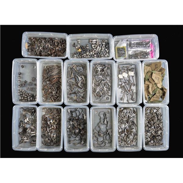 EXTENSIVE GROUPING OF M1 GARAND RIFLE PARTS.