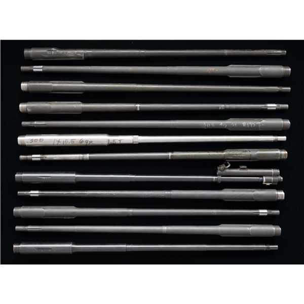 LOT OF 12 HIGH CONDITION M1 GARAND RIFLE BARRELS.