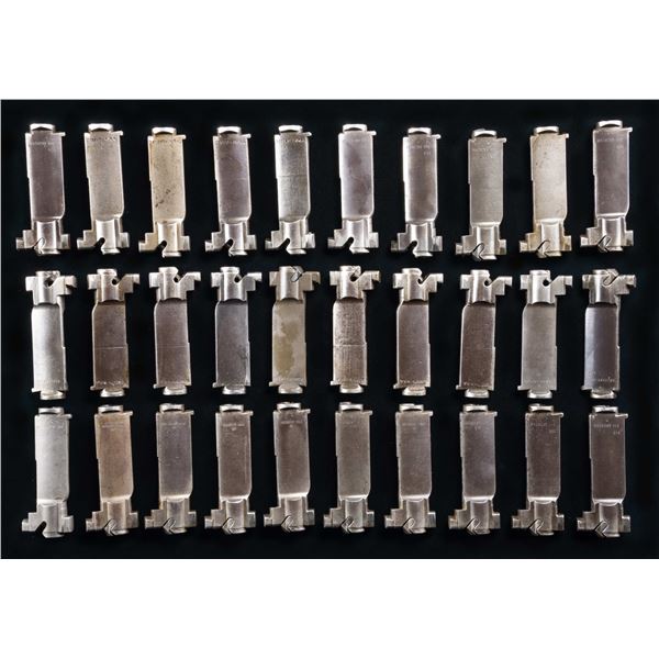 GROUPING OF M1 GARAND RIFLE BOLTS BY WINCHESTER,